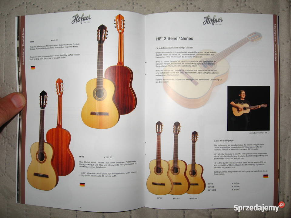 Hofner 2022 2023 guitar catalog katalog gitar