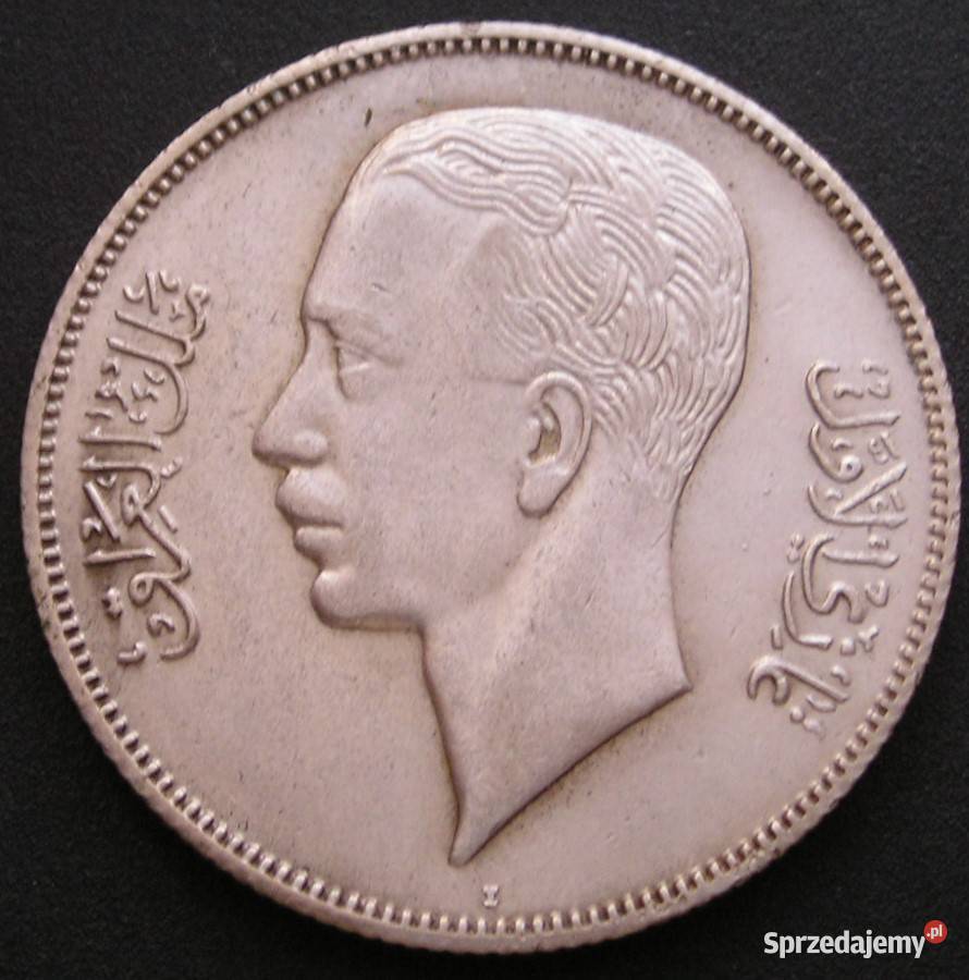 Irak 50 fils 1938 Ghazi SREBRO łódzkie Łódź sprzedam
