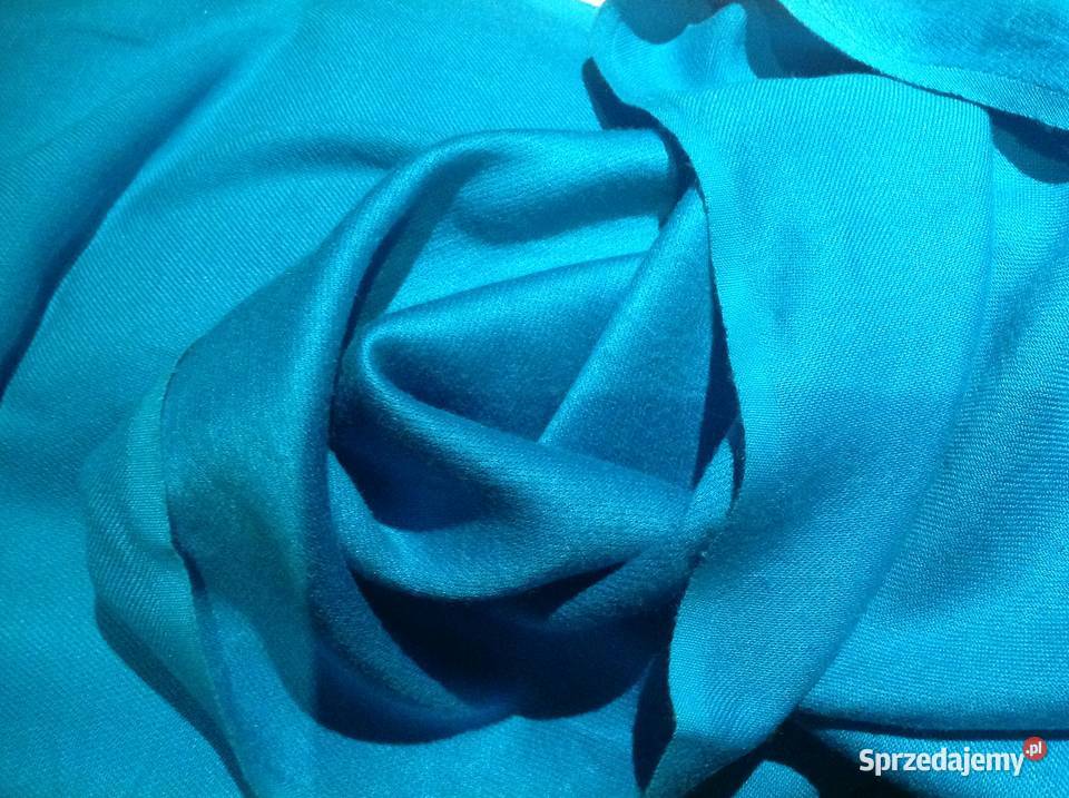 Szal z Frędzlami Damski Jones York Turkusowy Nowa Sól