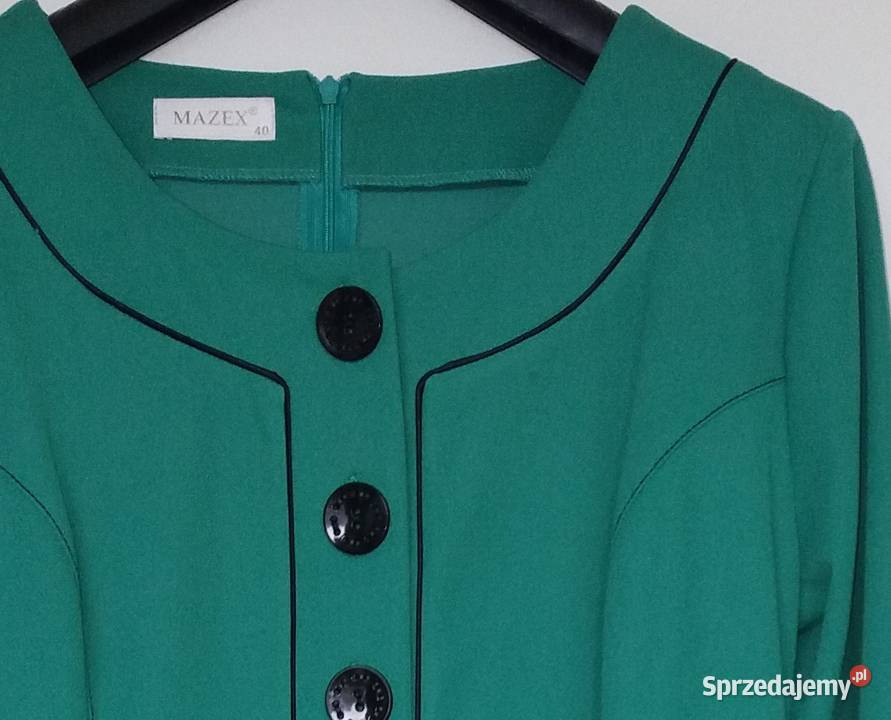 M Zielona ołówkowa sukienka nowa Butik Rozmiar 40(L) śląskie Gliwice