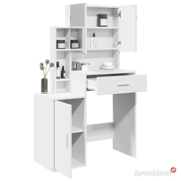 Toaletka z szafką biała 80x35x132 WM848234 Warszawa sprzedam