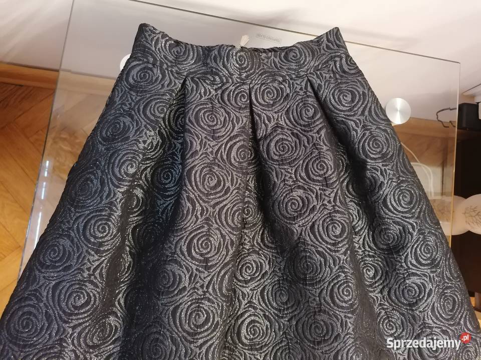 NOWA BŁYSZCZĄCA SPÓDNICZKA MINI W RÓŻE R36 Moda i Styl Łódź
