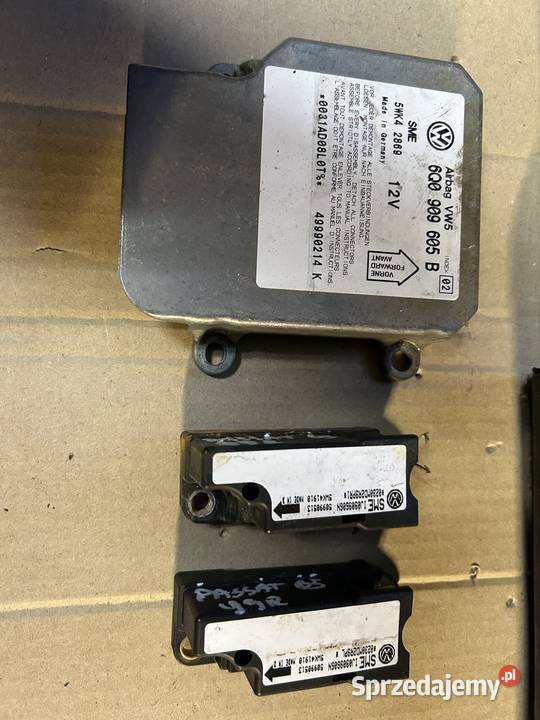 Zestaw airbag pasy moduł czujniki passat b5 osobowe Grudziądz