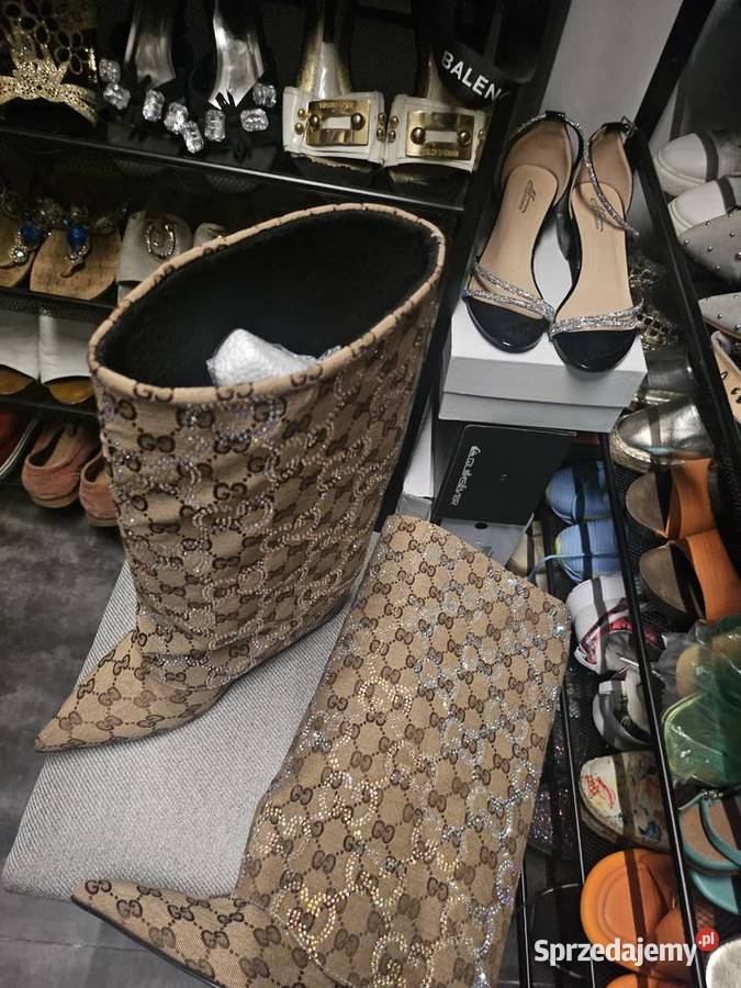 Buty cudowne cyrkonie na Gucci Mucharz