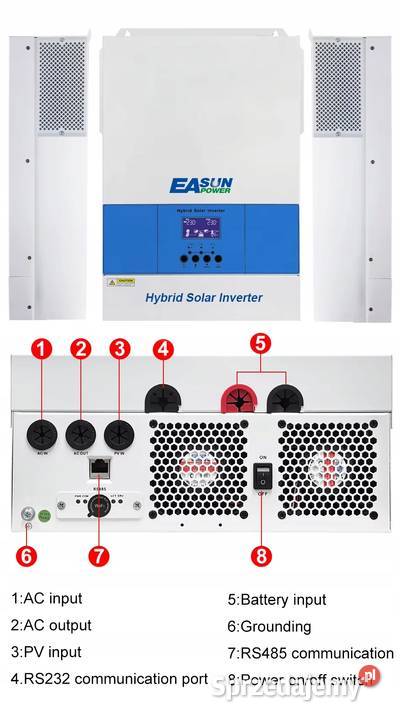 INWERTER SOLARNY HYBRYDOWY PRZETWORNICA EASUN Głogów sprzedam