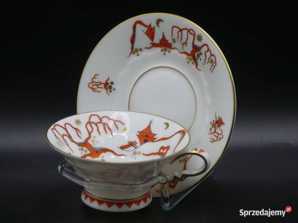 Piękny witrynowy komplet do mokki Rosenthal Poznań