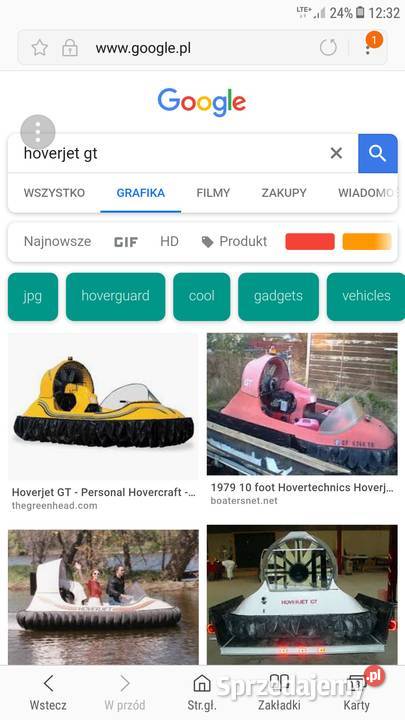 PODUSZKOWIEC HOVERJET GT USA zamiana lubelskie Radzyń Podlaski