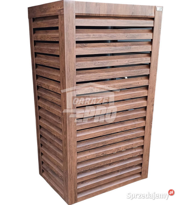 Osłona pompy ciepła 70x40x190 ciemny orzech