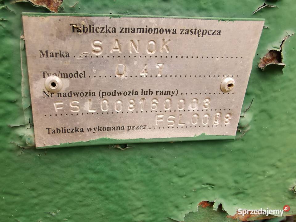 Przyczepa D47 Sanok Autosan Czarnów sprzedam