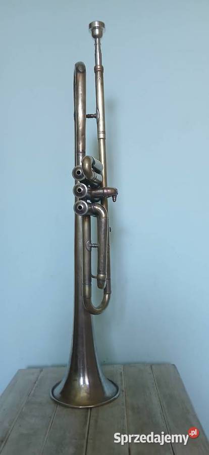 Stara mosiężna trąbka Kraków sprzedam