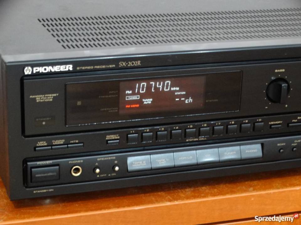 Wzmacniacz z radiem Pioneer SX202R mocny 290 Wzmacniacze i pokrewne Jasło