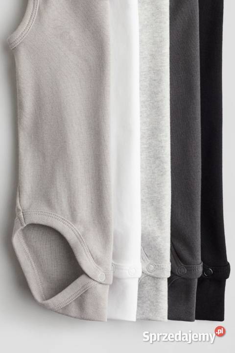 Body HM 50 noworodek newborn bawełna czarne Szczecin