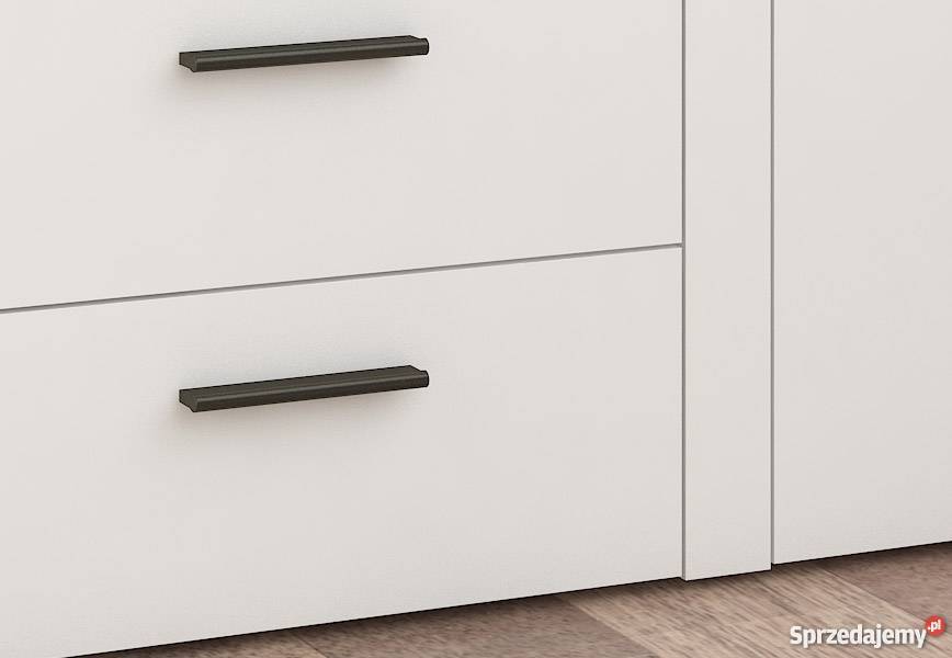 Pojemna Komoda LED Biała Dąb Sonoma szerokość 40cm dolnośląskie Wrocław