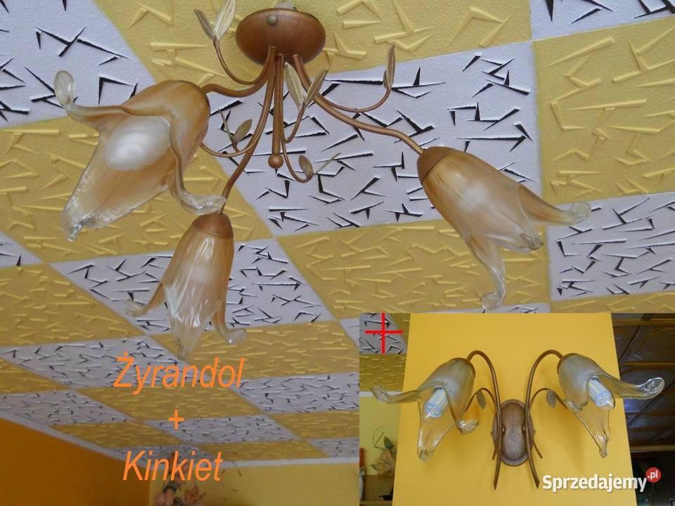 Żyrandol Kinkiet komplet nowy luminex stare
