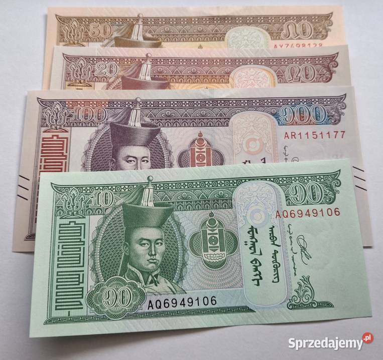 MONGOLIA4 BANKNOTYKAŻDY INNY NOMINAŁ Legionowo