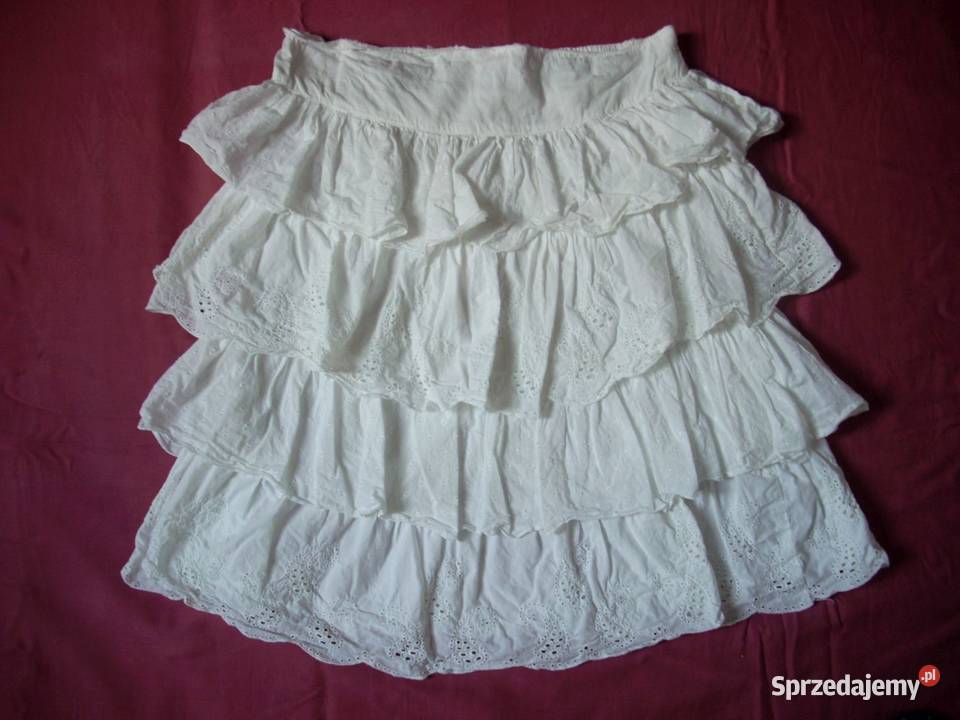 Miss Selfridge Biała Bawełniana spódnica 38 40 Nowy Sącz