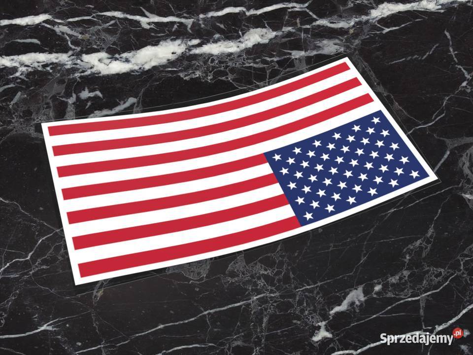 Naklejka USA UPS 5 x 2 flaga stany zdjednoczone Choroszcz