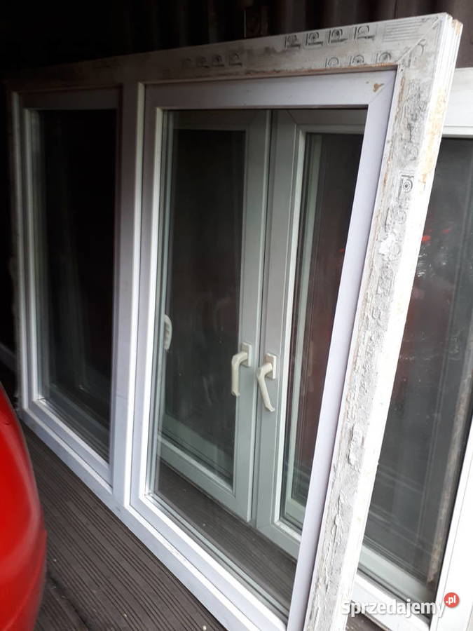Okna PCV białe 165x140 z roletami zewnętrznymi Ruda Śląska