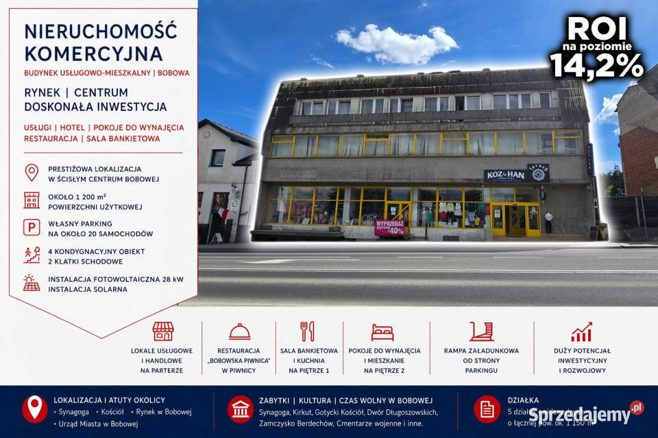 Nieruchomość komercyjna Rynek 24 Bobowa parking