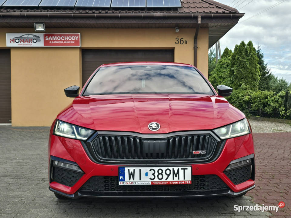 koda Octavia RS Pakiety 20 TSI 245 DSG Salon komputer pokładowy Włocławek