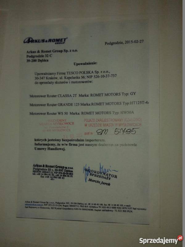 ROMET WS50 HW50A Rocznik 2015 Mysłowice