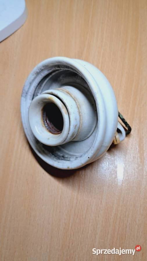 Stara Porcelanowa Oprawa Do Lampy PRL Vintage kujawsko-pomorskie Świecie