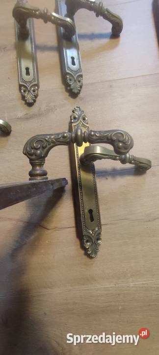 KLAMKI KLAMKA SECESYJNE MOSIĘŻNE Trzebnica