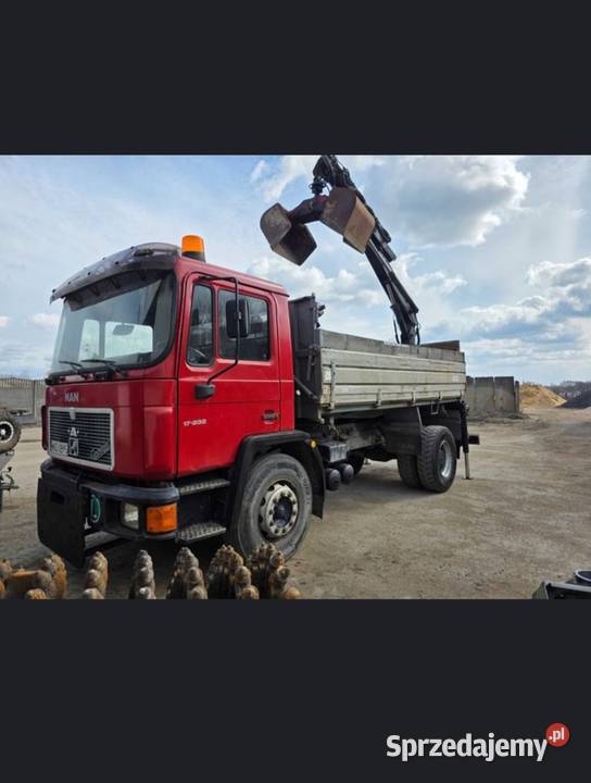 MAN 17232 Pojazd specjalny Wywrotka HDS Rok produkcji 1991 Kożuchów sprzedam