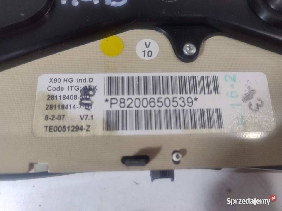 LICZNIK DACIA LOGAN I 14 8200650539 Wyposażenie wnętrza