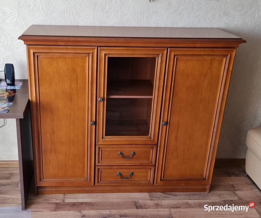 ZESTAW MEBLI DO SALONU POKOJU szafka RTV regał Kalisz