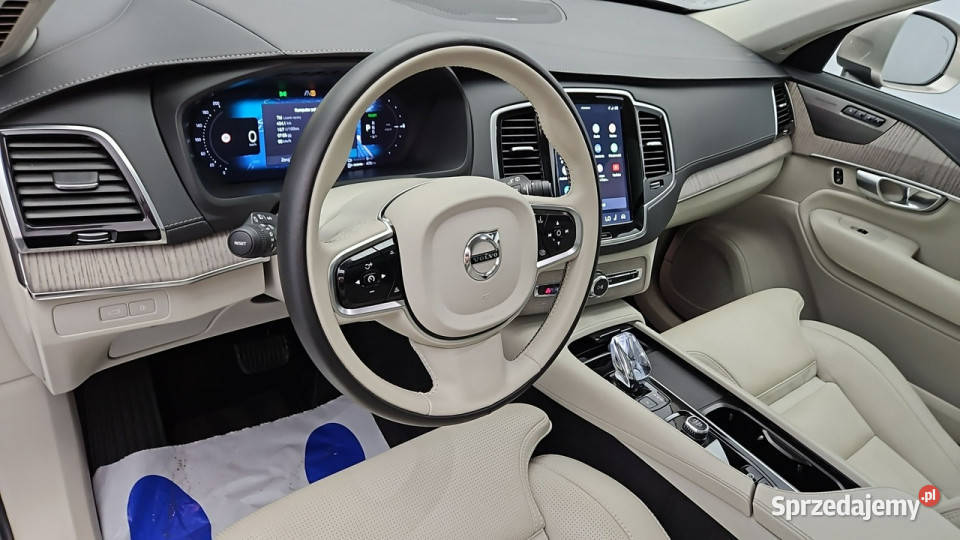 Volvo XC 90 T8 AWD PlugIn Plus Bright 7os Z podgrzewane fotele mazowieckie Warszawa