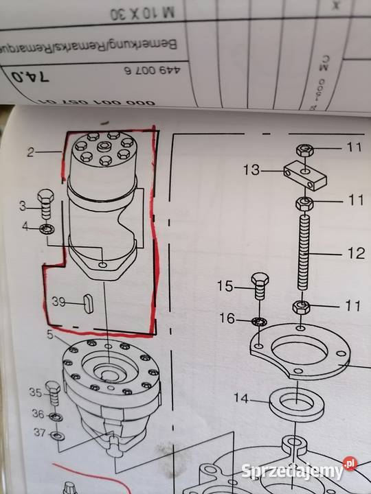 Silnik hydrauliczny owijania krone 1500 CP 1250 Łomża sprzedam