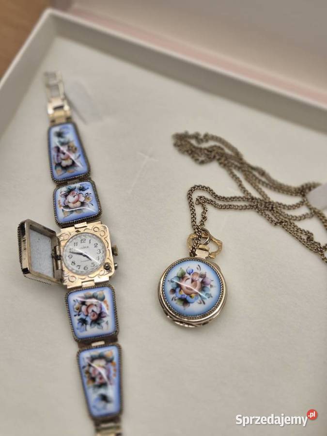 Zegarki Czajka porcelankakomplet Chorzów