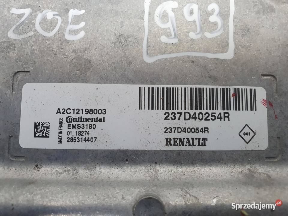 Renault Zoe STEROWNIK SILNIKA komputer