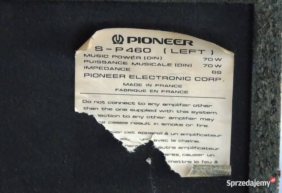 Kolumny Pioneer SP460 Mega Bas sprawne DOSTAWA Jasło