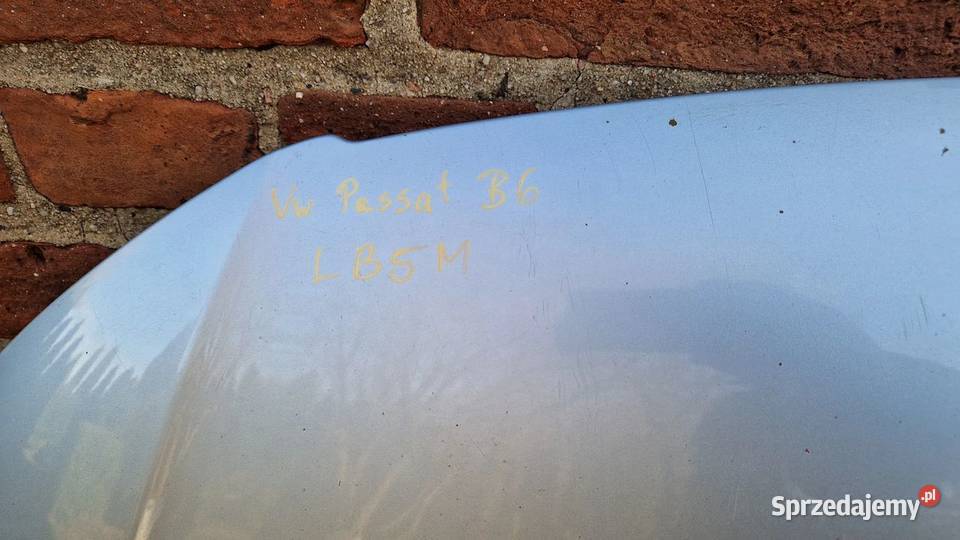 VW Passat B6 kod lak LB5M maska silnika pokrywa Słowikowo