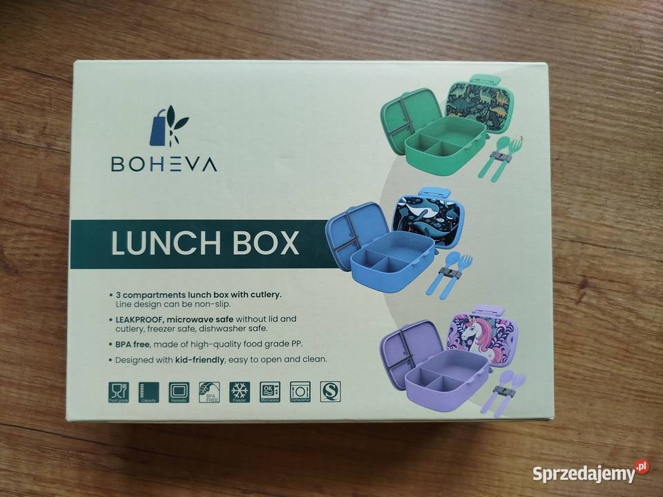 Pojemnik na sniadanie Lunch Box niebieski Ocean małopolskie Oświęcim