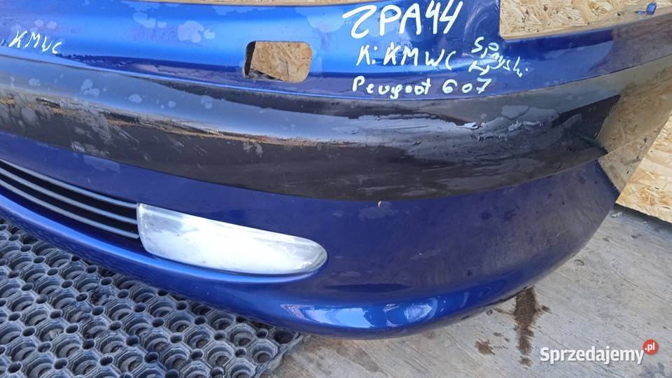 PEUGEOT 607 ZDERZAK PRZÓD HALOGEN SPRYSKI KMWC