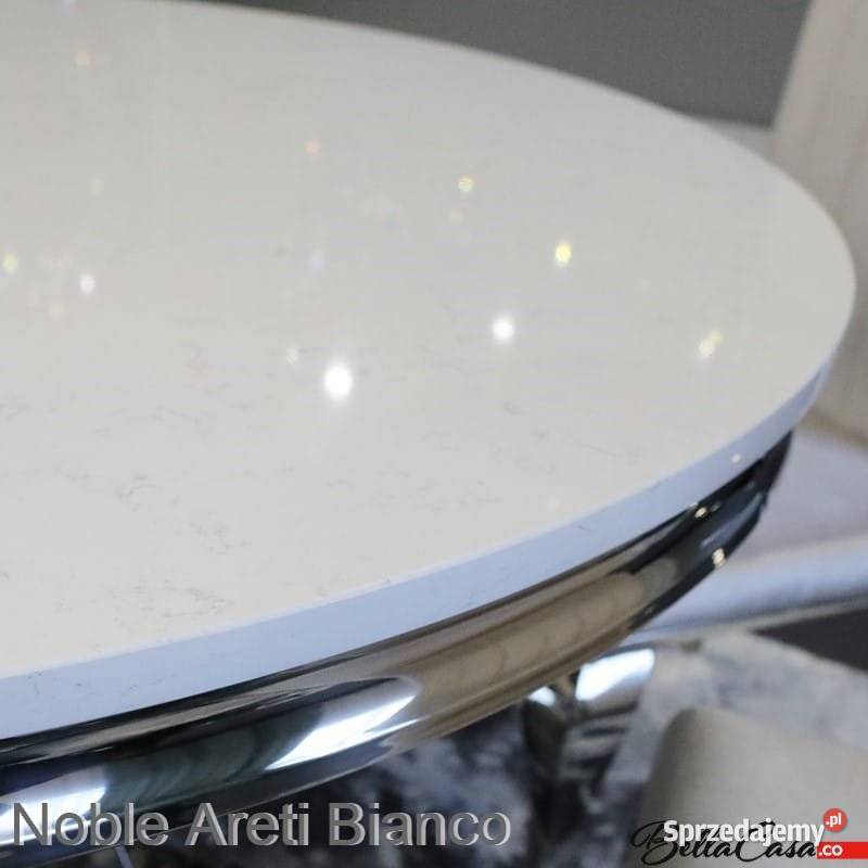 Stół glamour Emily okrągły marmur stolik ława