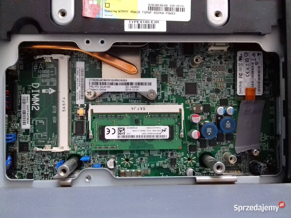 Toshiba AllinOne POS System 6140E3R Celeron Taktowanie procesora 2