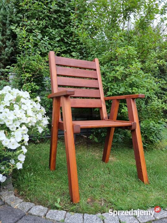 Krzesło ogrodowe drewniane krzesło drewniane na drewno Kalety sprzedam