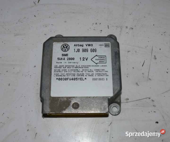 MODUŁ AIRBAG VOLKSWAGEN SKODA 1J0909609 NUMER