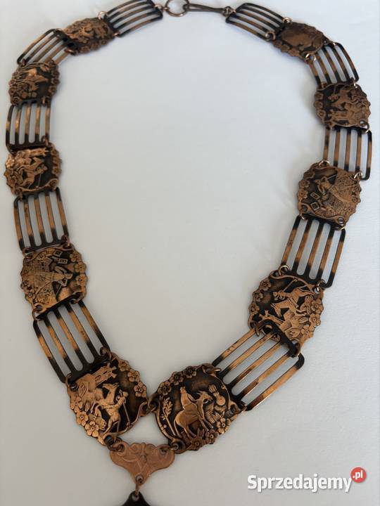 Naszyjnik Vintage w kolorze miedzianym Bydgoszcz