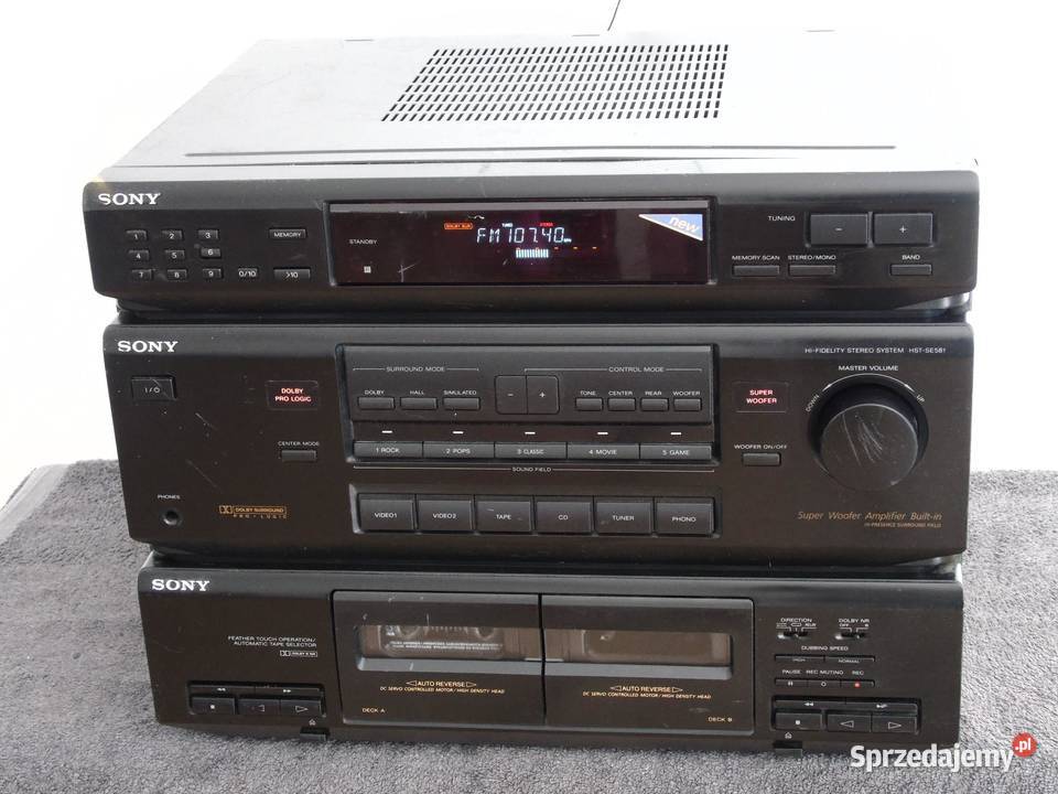 Wzmacniacz z radiem i magnetofon Sony HSTSE581 Jasło