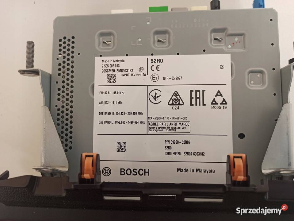 SUZUKI SWIFT MK8 EKRAN WYŚWIETLACZ 3992052R07 osobowe dolnośląskie