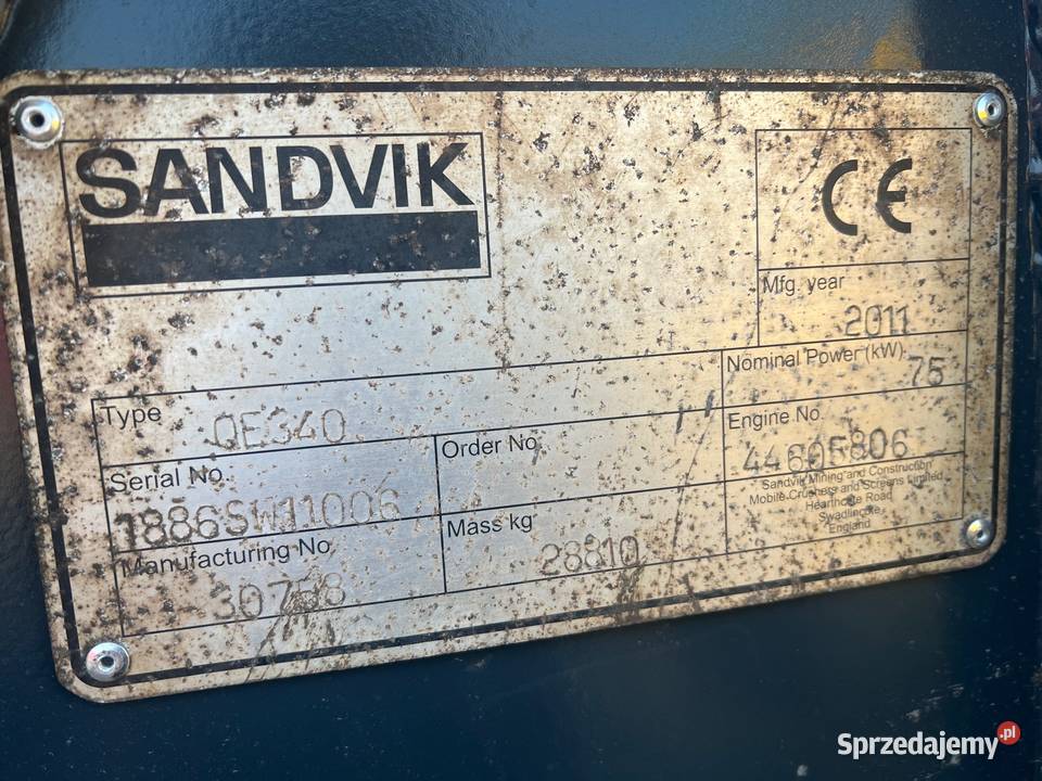 Sandvik QE340 Mobilny przesiewacz Kołodziejewo