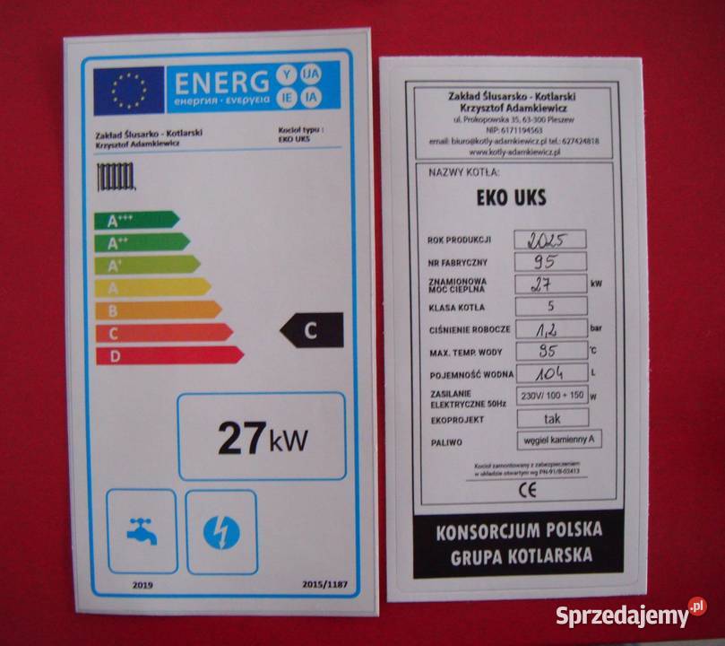 Kocioł co Eko Uks 27 kW piec dofinansowanie 5