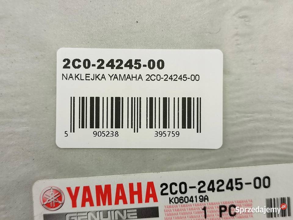 NAKLEJKA NA BAK YAMAHA YZFR6 EUR 2007 NOWA