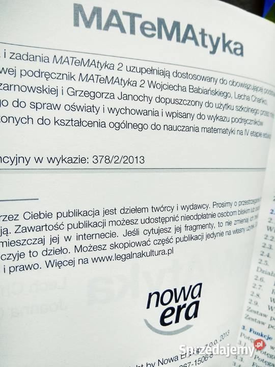 Ćwiczenia matematyka 2 podstawa