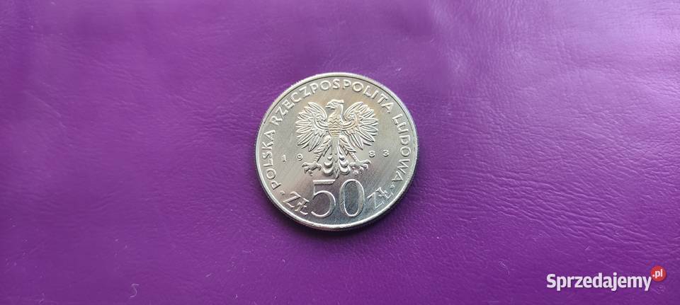 Moneta PRL 50 ZŁOTYCH 1983 JAN III SOBIESKI Numizmatyka Pruszków